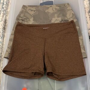 NOBULL Women's Brown and Camo Bike Shorts